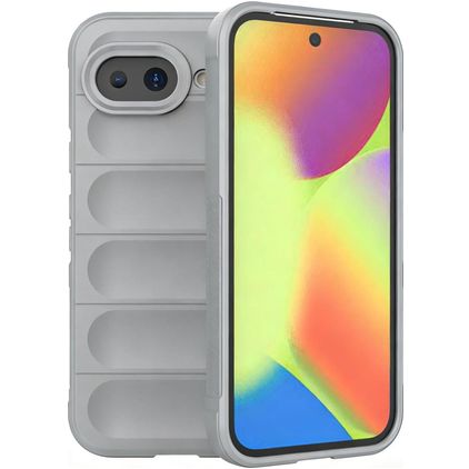 Mobigear Bumpy Google Pixel 10a Hoesje Flexibel TPU Backcover - Grijs