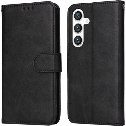 Mobigear Wallet Samsung Galaxy S24 Hoesje Bookcase Portemonnee - Zwart