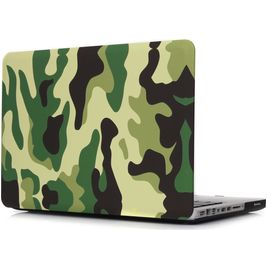 Mobigear Design MacBook Pro 15 Inch (2016-2019) Hoes Hardshell Laptopcover MacBook Case - Jungle Camauflage - Model A1707 / A1990