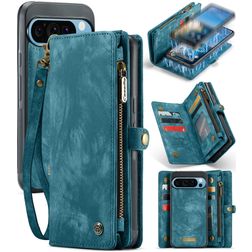 CaseMe 008 Google Pixel 9 Pro XL Hoesje Uitneembare 2in1 Bookcase Portemonnee - Blauw