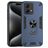 Mobigear Armor Ring Motorola Moto G84 Hoesje Hardcase Backcover Shockproof met Ringhouder - Blauw
