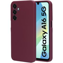 Mobiparts Samsung Galaxy A16 Siliconen Hoesje Backcover - Plum Red