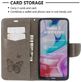 Mobigear Butterfly Xiaomi Redmi 8A Hoesje Bookcase Portemonnee - Grijs