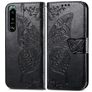 Mobigear Butterfly Sony Xperia 5 IV Hoesje Bookcase Portemonnee - Zwart