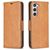 Mobigear Excellent Samsung Galaxy S24 Hoesje Bookcase Portemonnee - Cognac