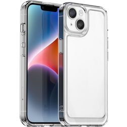 Mobigear Crystal Doorzichtig iPhone 15 Plus Hoesje Flexibel TPU Backcover - Transparant