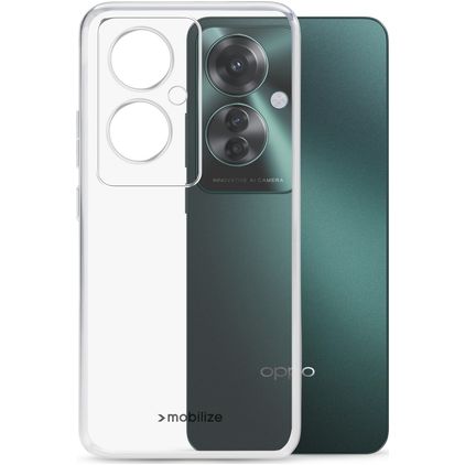 Mobilize Gelly Doorzichtig OPPO A12 Hoesje Flexibel TPU Backcover - Transparant