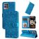 Mobigear Sunflower Realme Narzo 50 4G Hoesje Bookcase Portemonnee - Blauw