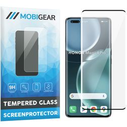 Mobigear Premium HONOR Magic 4 Pro Glazen Screenprotector - Case Friendly - Zwart