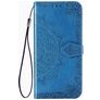 Mobigear Mandala Motorola One Fusion Plus Hoesje Bookcase Portemonnee - Blauw