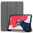 Mobigear Tri-Fold Gel iPad Pro 11 Inch (2018) Hoes TPU,Kunstleer Bookcase + Stylus Houder - Grijs