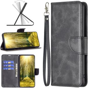 Mobigear Excellent Motorola Moto E32s Hoesje Bookcase Portemonnee - Zwart