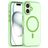 Mobigear Shockproof iPhone 16 MagSafe Hoesje Flexibel TPU Backcover - Groen