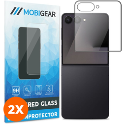 Mobigear Premium Samsung Galaxy Z Flip 7 Glazen Screenprotector - Case Friendly - Zwart (2-Pack)