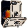 Mobigear Armor Ring iPhone 17e Hoesje Hardcase Backcover Shockproof met Ringhouder - Goud