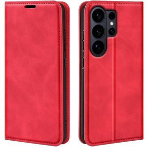 Mobigear Retro Slim Samsung Galaxy S26 Ultra Hoesje Bookcase Portemonnee - Rood