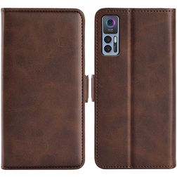 Mobigear Slim Magnet TCL 30 Plus Hoesje Bookcase Portemonnee - Bruin