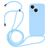 Mobigear Lanyard iPhone 14 Plus Siliconen Hoesje met koord - Babyblauw Mobigear Lanyard iPhone 14 Plus Siliconen Hoesje met koord - Babyblauw