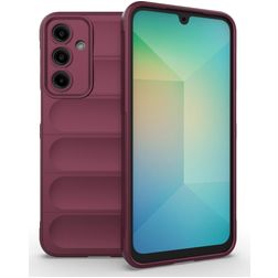 Mobigear Bumpy Samsung Galaxy A16 Hoesje Flexibel TPU Backcover - Rood