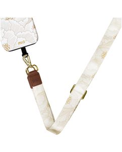 MIO Lanyard Universeel Telefoonkoord Verstelbaar - White Roses