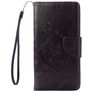 Mobigear Flowers iPhone SE (2022) Hoesje Bookcase Portemonnee - Zwart