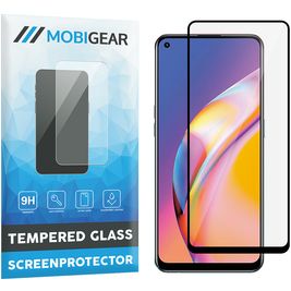 Mobigear Premium OPPO A94 Glazen Screenprotector - Case Friendly - Zwart