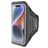 Mobiparts Comfort Fit Telefoonhouder Hardlopen iPhone 14 Sport Hoesje Neopreen Sportarmband - Zwart