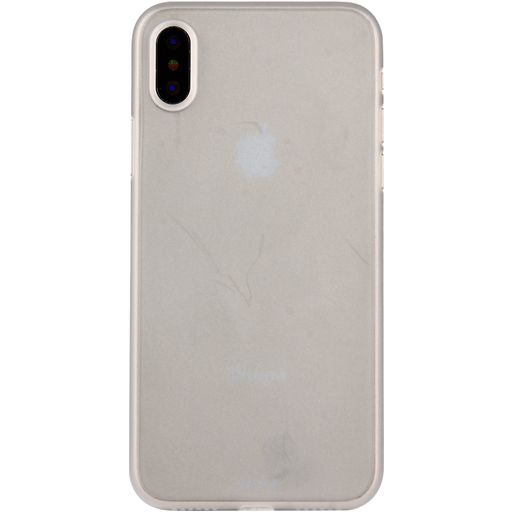 Mobigear Ultra Slim iPhone XS Hoesje Hardcase Extra Dun Backcover - Wit