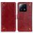 Mobigear Ranch Xiaomi 13 Hoesje Bookcase Portemonnee - Bordeaux Rood