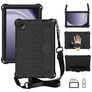 Mobigear HexStrap Samsung Galaxy Tab A11 Plus Hoes EVA Schuim Backcover + Schouderband - Zwart