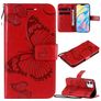 Mobigear Butterfly iPhone 12 Mini Hoesje Bookcase Portemonnee - Rood