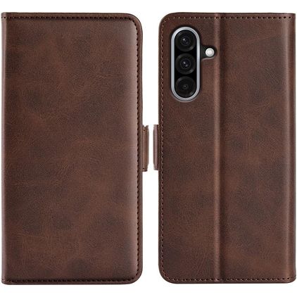 Mobigear Slim Magnet Samsung Galaxy A36 Hoesje Bookcase Portemonnee - Bruin