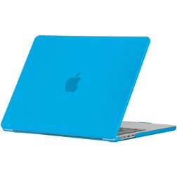 Mobigear Matte MacBook Air 15 Inch (2023-2025) Hoes Hardshell Laptopcover MacBook Case - Blauw - Model A2941 / A3114 / A3241