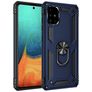Mobigear Armor Ring Samsung Galaxy A71 Hoesje Hardcase Backcover Shockproof met Ringhouder - Blauw