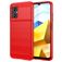 Mobigear Brushed Slim POCO M5 Hoesje Flexibel TPU Backcover - Rood