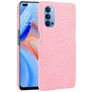 Mobigear Croco OPPO Reno 4 Hoesje Hardcase Backcover - Roze
