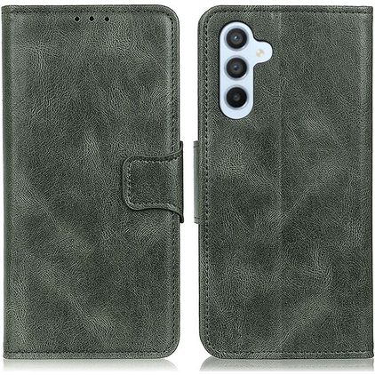 Mobigear Classy Samsung Galaxy A54 Hoesje Bookcase Portemonnee - Groen