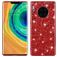 Mobigear Glitter Huawei Mate 30 Pro Hoesje Hardcase Backcover - Rood