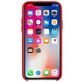 Mobigear Rubber Touch iPhone XS Siliconen Hoesje Backcover - Rood