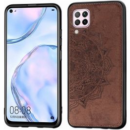 Mobigear Mandala Huawei P40 Lite Hoesje Hardcase Backcover - Bruin