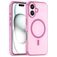 Mobigear Shockproof iPhone 16 MagSafe Hoesje Flexibel TPU Backcover - Roze