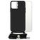 Mobilize Lanyard Gelly iPhone 13 Pro Max Flexibel TPU Hoesje met koord - Zwart