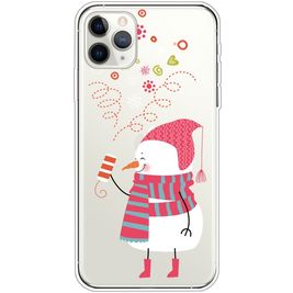 Mobigear Design iPhone 11 Pro Max Hoesje Flexibel TPU Backcover - Sneeuwpop