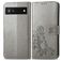 Mobigear Clover Google Pixel 6a Hoesje Bookcase Portemonnee - Grijs
