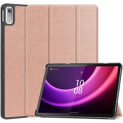 Mobigear Tri-Fold Lenovo Tab P11 Gen 2 Hoes Bookcase - Roségoud
