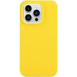 Mobigear Colors iPhone 14 Pro Hoesje Flexibel TPU Backcover - Geel