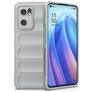 Mobigear Bumpy OPPO Find X5 Lite Hoesje Flexibel TPU Backcover - Grijs