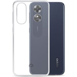 Mobilize Gelly Doorzichtig OPPO A17 Hoesje Flexibel TPU Backcover - Transparant