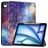 Mobigear Tri-Fold iPad Air 13 Inch (2025) Hoes Bookcase + Stylus Houder - Milky Way Nebula