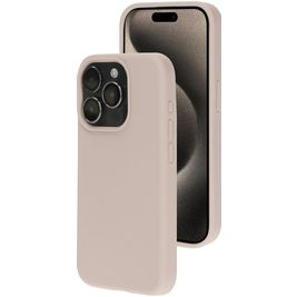 Mobiparts iPhone 15 Pro Siliconen Hoesje Backcover - Soft Salmon Mobiparts iPhone 15 Pro Siliconen Hoesje Backcover - Soft Salmon